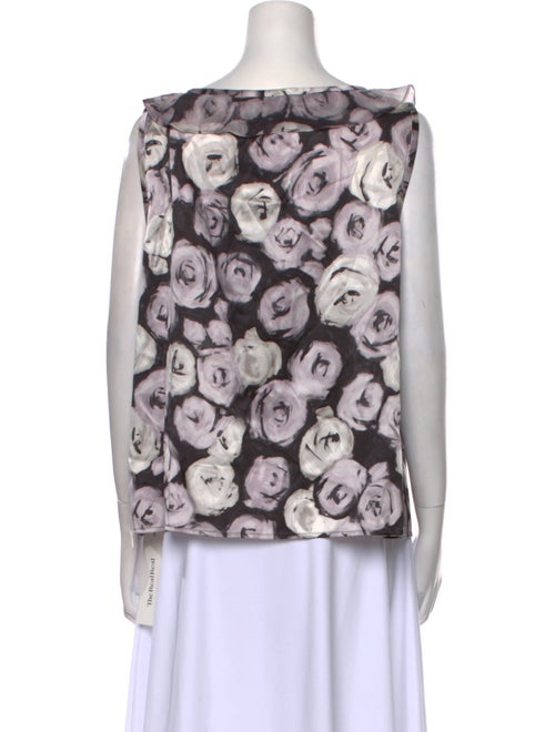 St. John Silk Printed Blouse