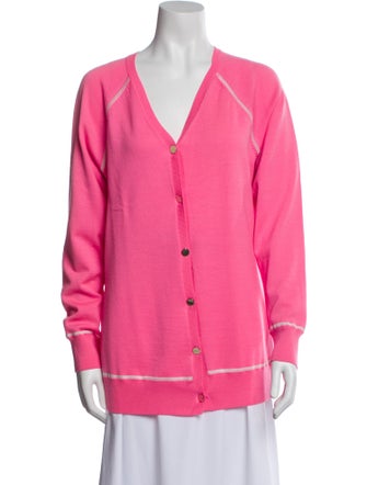 St. John Wool V-Neck Sweater