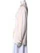 St. John Silk Long Sleeve Button-Up Top