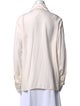 St. John Silk Long Sleeve Button-Up Top