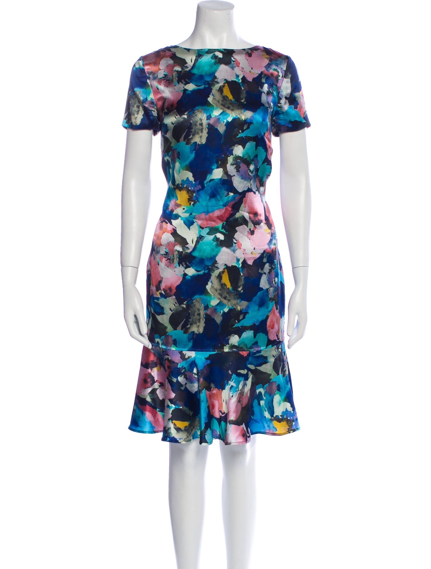 St. John Silk Knee-Length Dress