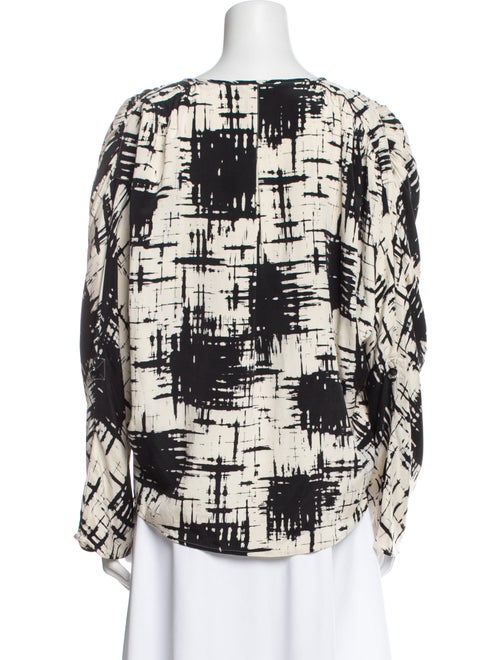 St. John Silk Printed Blouse