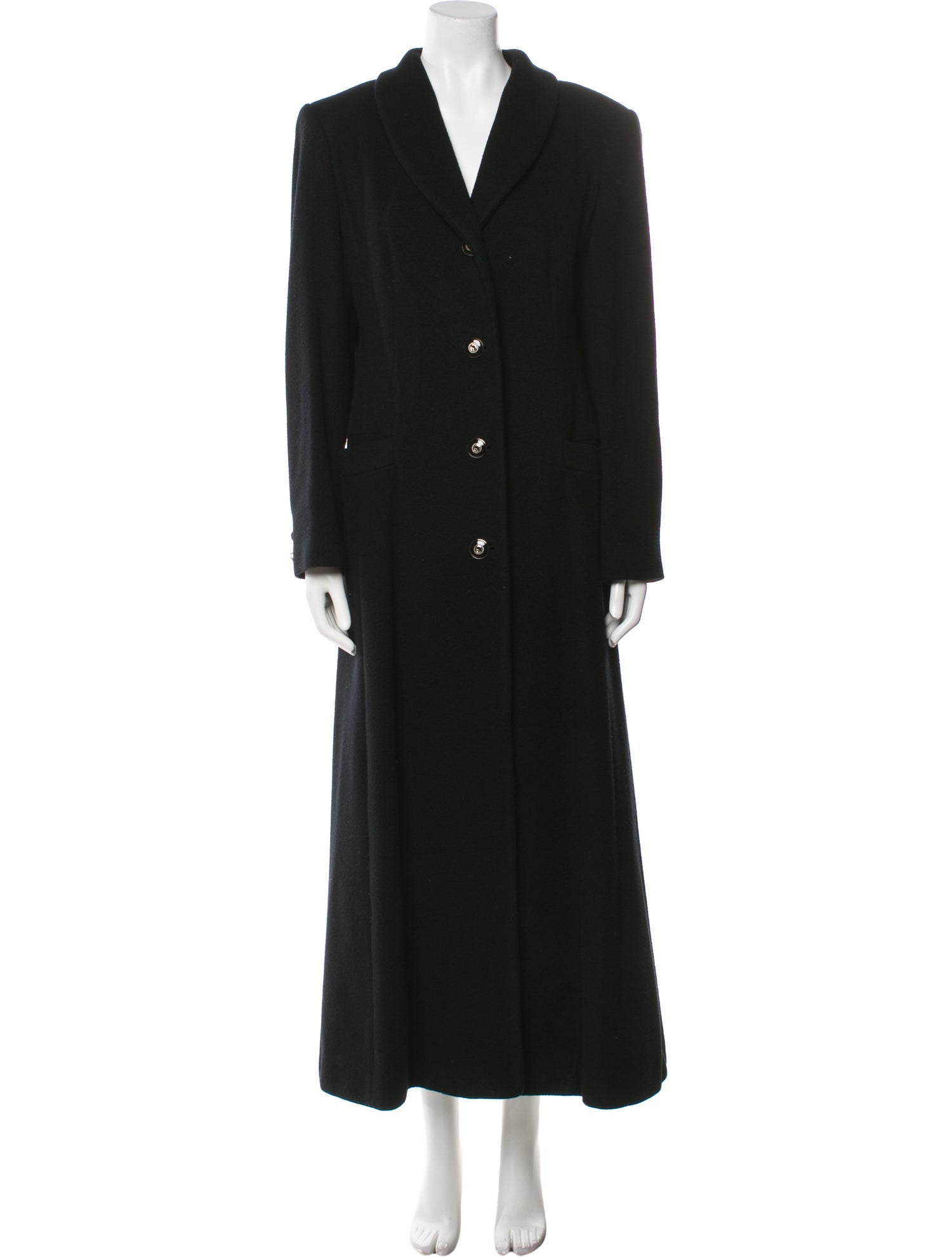 St. John Collection Cashmere Faux Fur Coat