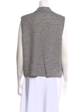 St. John Wool Mock Neck Crop Top