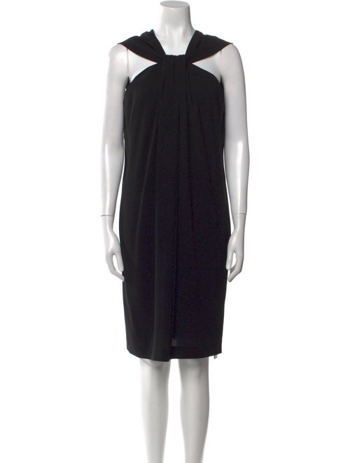 St. John Halterneck Knee-Length Dress