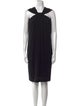 St. John Halterneck Knee-Length Dress