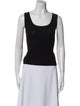 St. John Scoop Neck Sleeveless Top