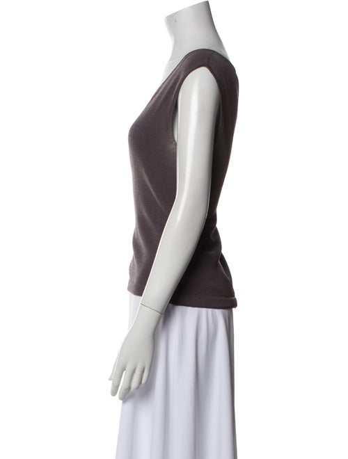 St. John Scoop Neck Short Sleeve Top