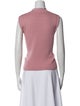 St. John Wool Mock Neck Top