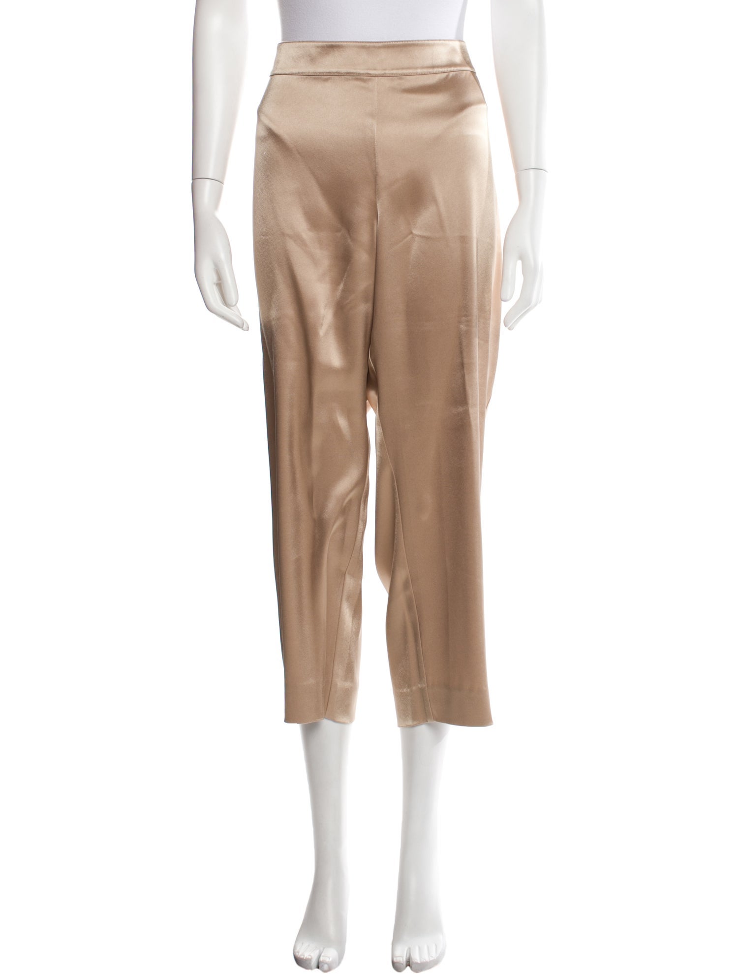 St. John Satin Straight Leg Pants