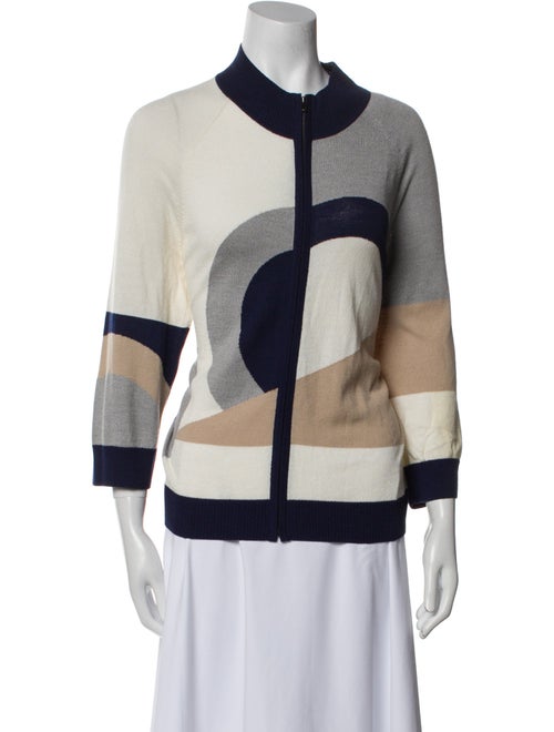 St. John Wool Striped Sweater