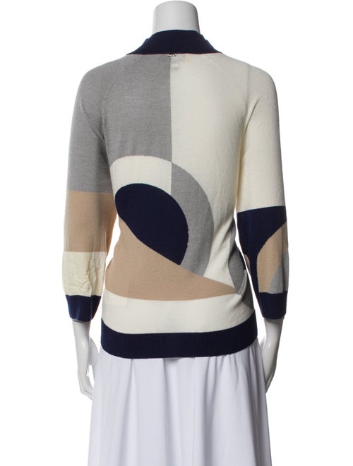 St. John Wool Striped Sweater