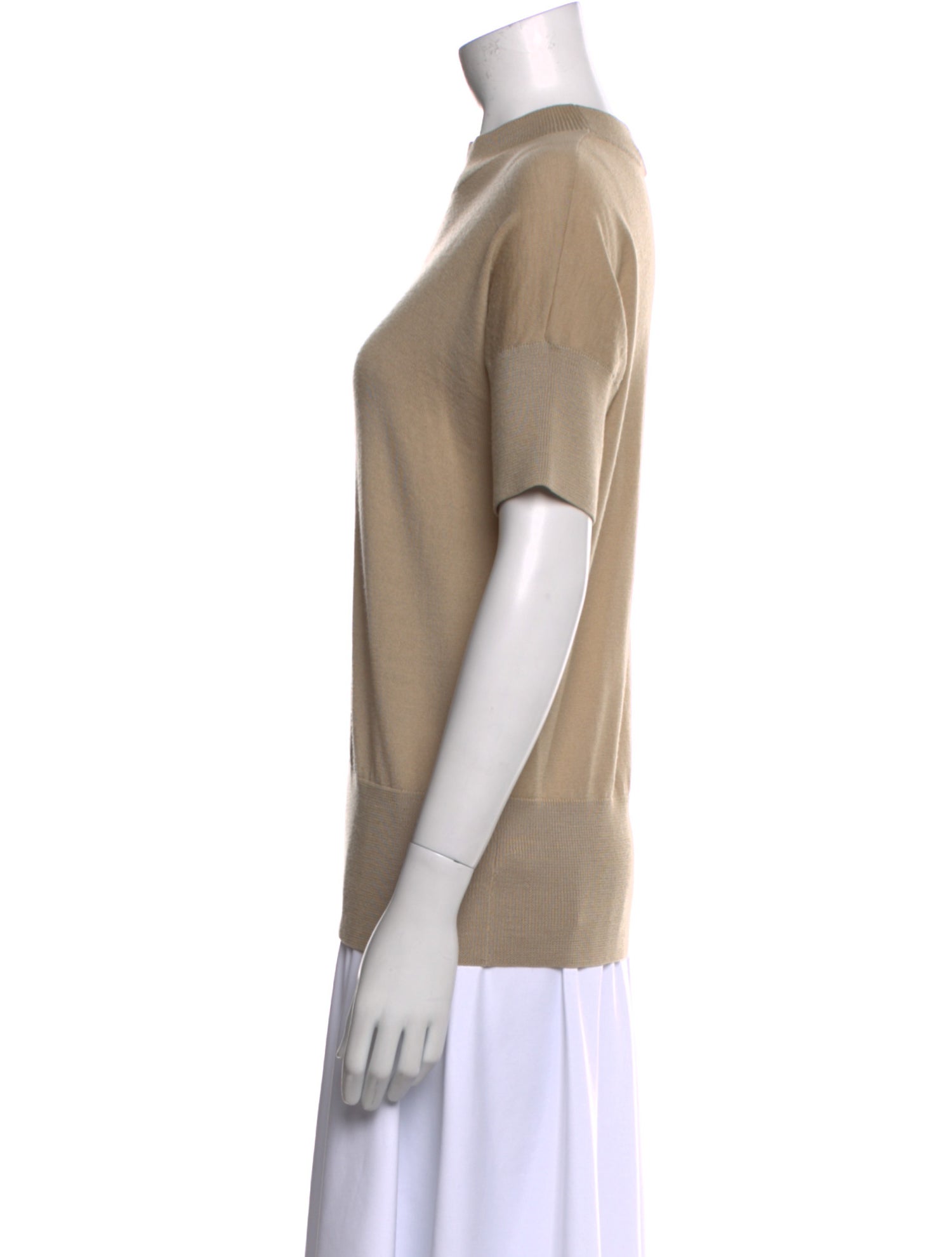 St. John Wool Mock Neck Sweater