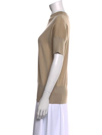 St. John Wool Mock Neck Sweater