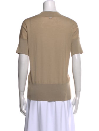 St. John Wool Mock Neck Sweater