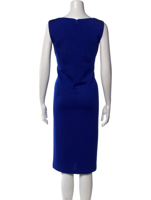 St. John Scoop Neck Midi Length Dress
