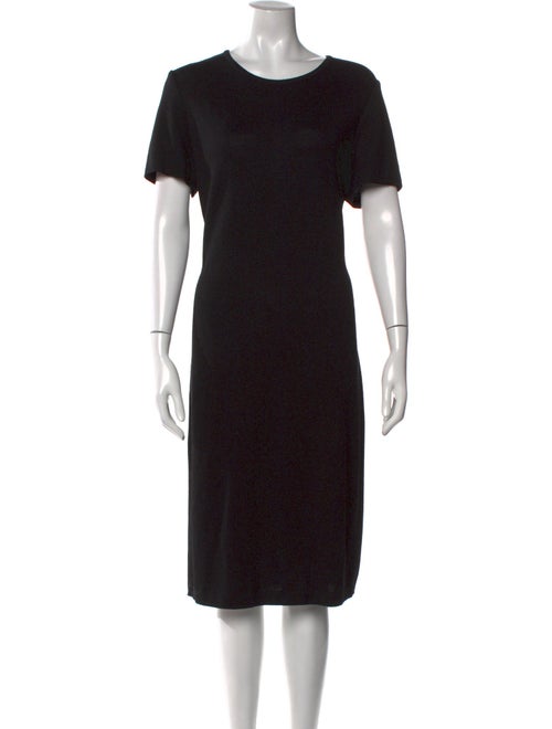 St. John Scoop Neck Midi Length Dress