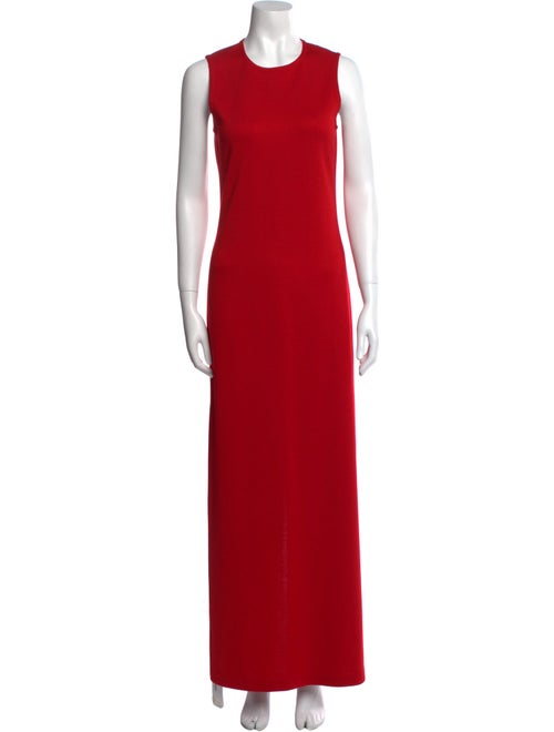 St. John Crew Neck Long Dress