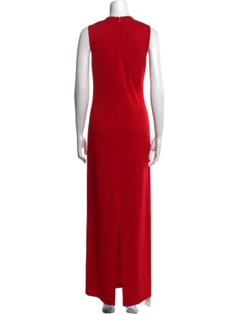 St. John Crew Neck Long Dress