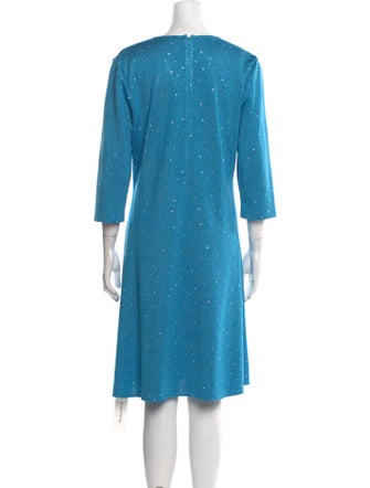 St. John V-Neck Knee-Length Dress