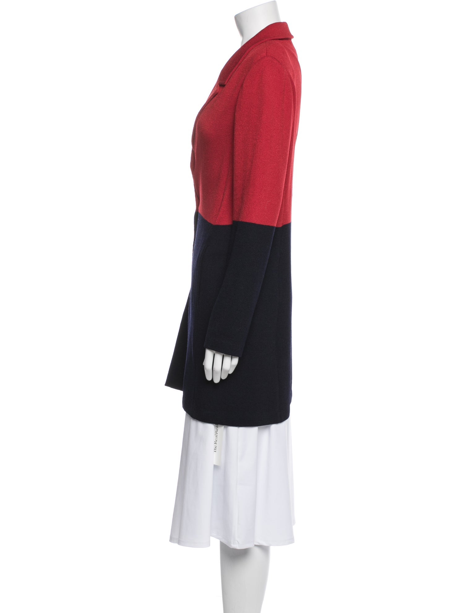 St. John Wool Colorblock Pattern Jacket