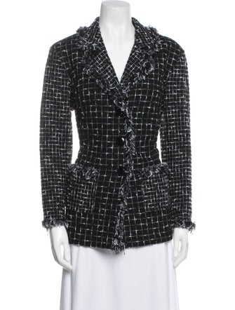 St. John Tweed Pattern Blazer