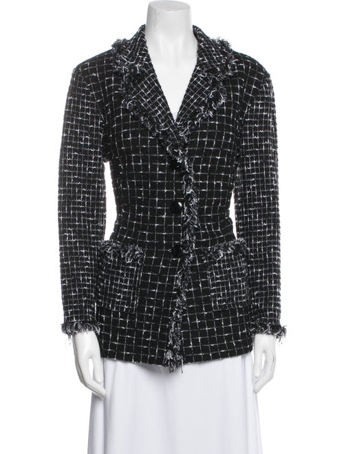 St. John Tweed Pattern Blazer