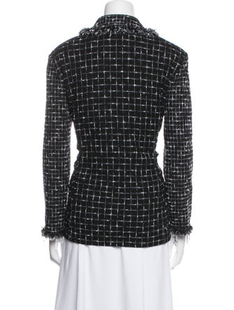 St. John Tweed Pattern Blazer