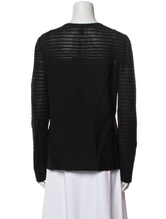 St. John Crew Neck Long Sleeve Top