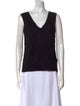 St. John V-Neck Sleeveless Top