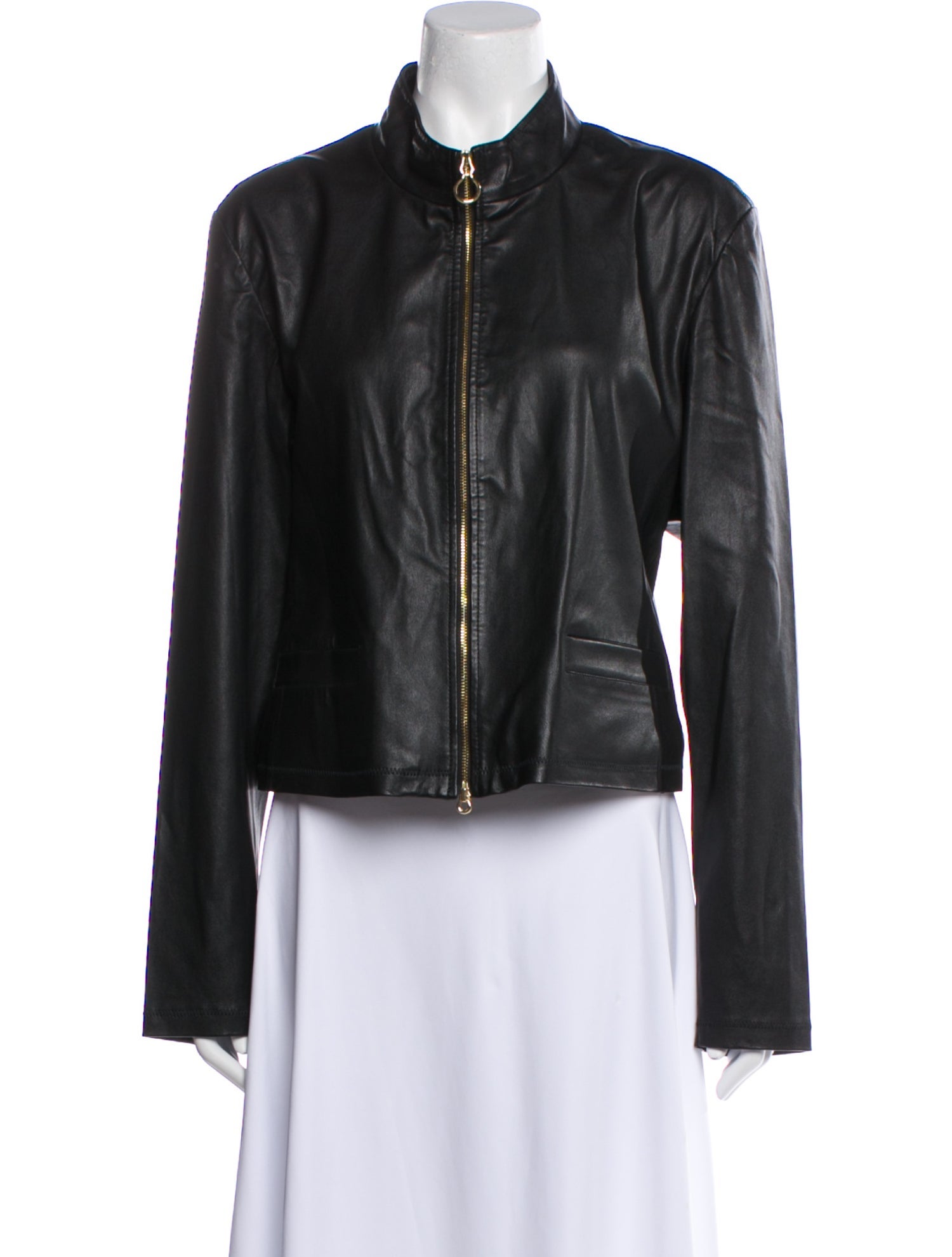St. John Leather Evening Jacket