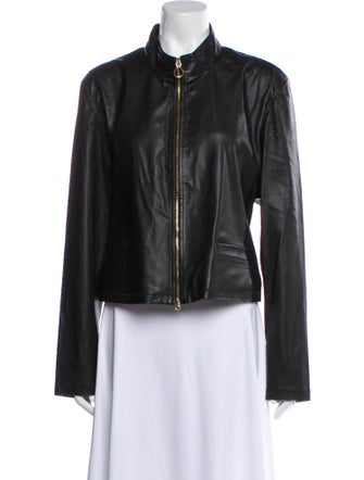 St. John Leather Evening Jacket