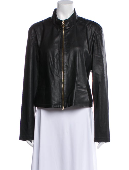 St. John Leather Evening Jacket