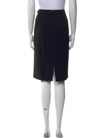 St. John Cutout Accent Knee-Length Skirt