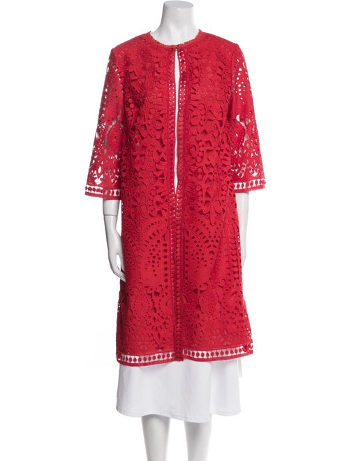 St. John Lace Pattern Coat