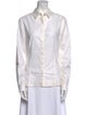 St. John Long Sleeve Button-Up Top