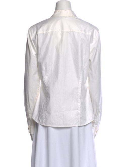 St. John Long Sleeve Button-Up Top