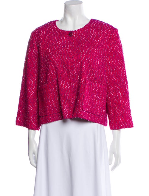 St. John Tweed Pattern Evening Jacket