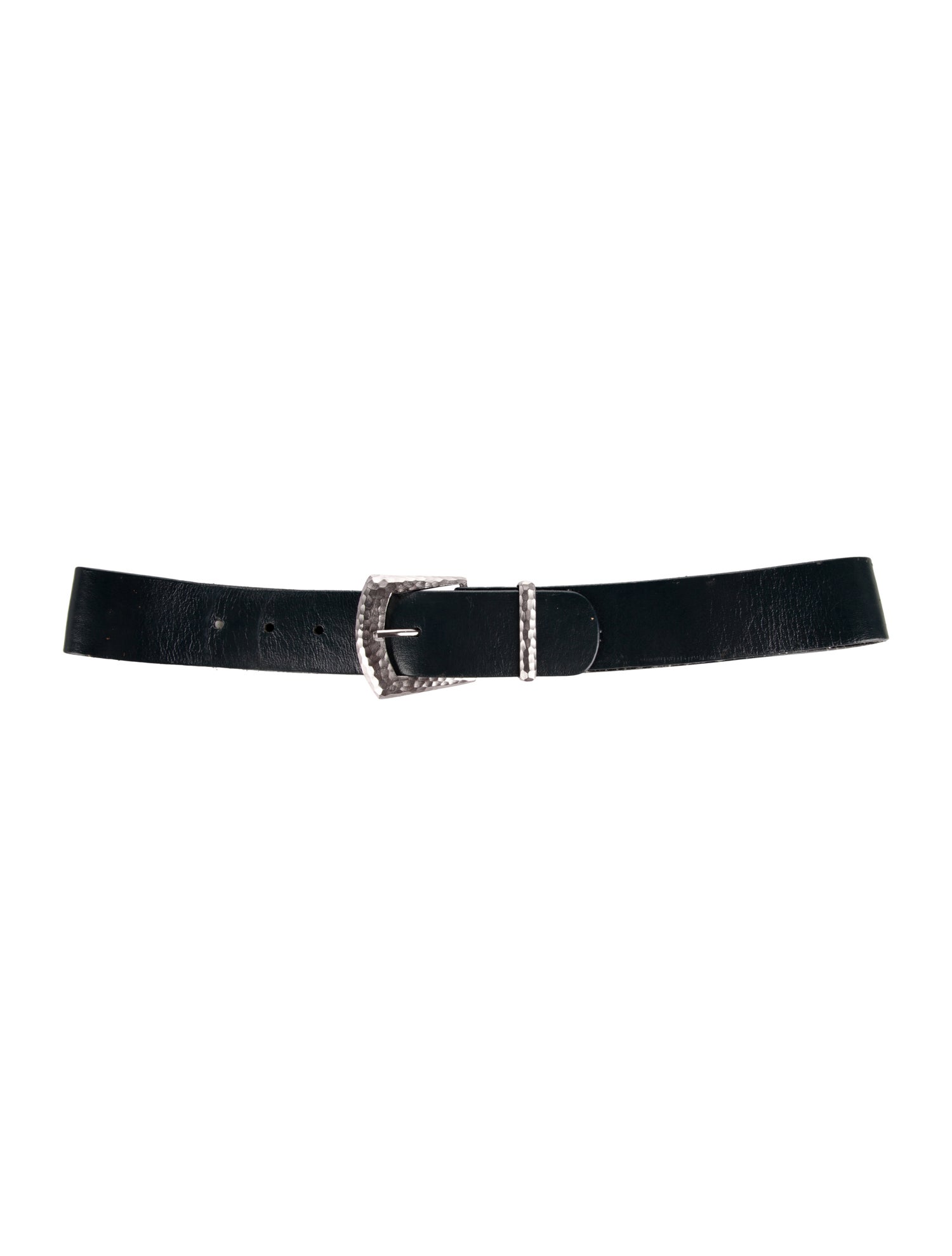 St. John Wide Leather Waist Belt