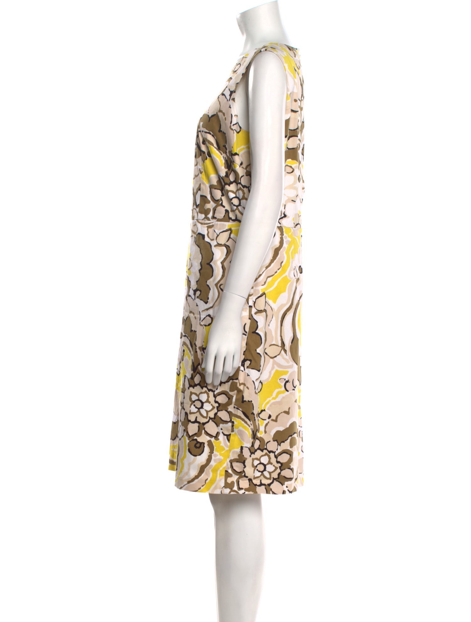 St. John Printed Knee-Length Dress