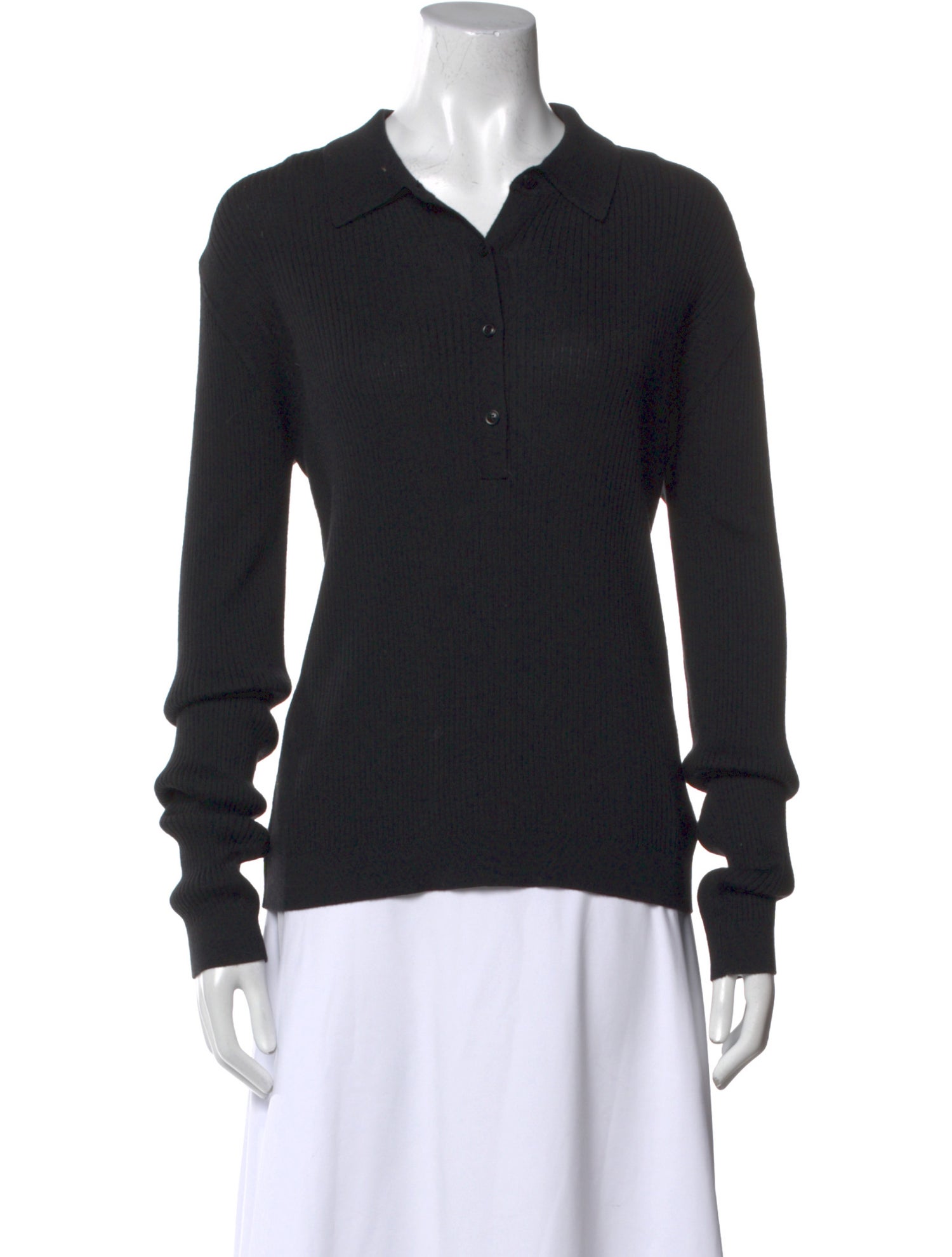 St. John Wool Long Sleeve Polo w/ Tags