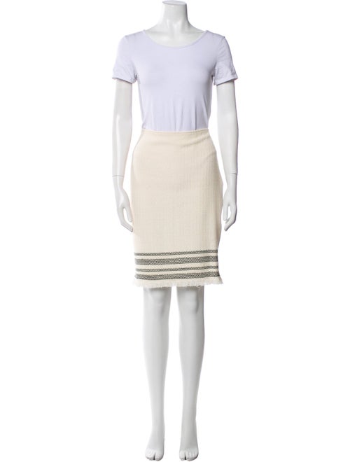 St. John Striped Skirt Set