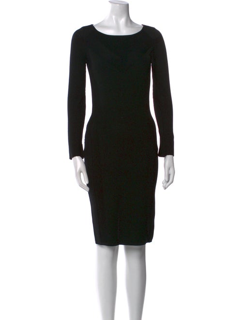 St. John Scoop Neck Long Dress