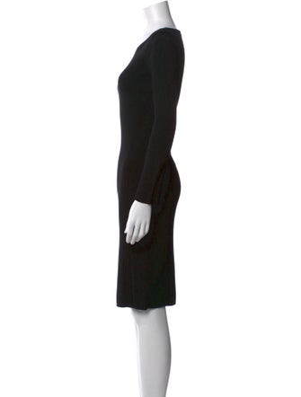 St. John Scoop Neck Long Dress