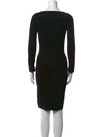 St. John Scoop Neck Long Dress