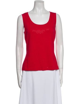 St. John Wool Scoop Neck Top