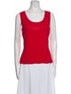 St. John Wool Scoop Neck Top