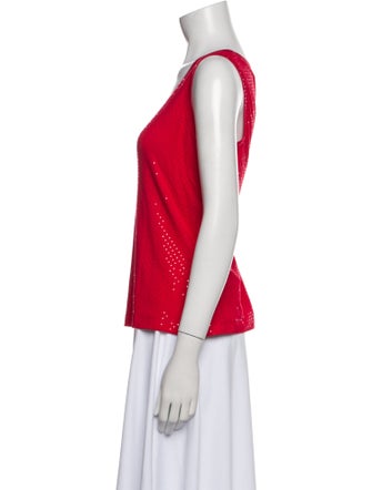 St. John Wool Scoop Neck Top