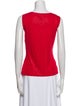 St. John Wool Scoop Neck Top