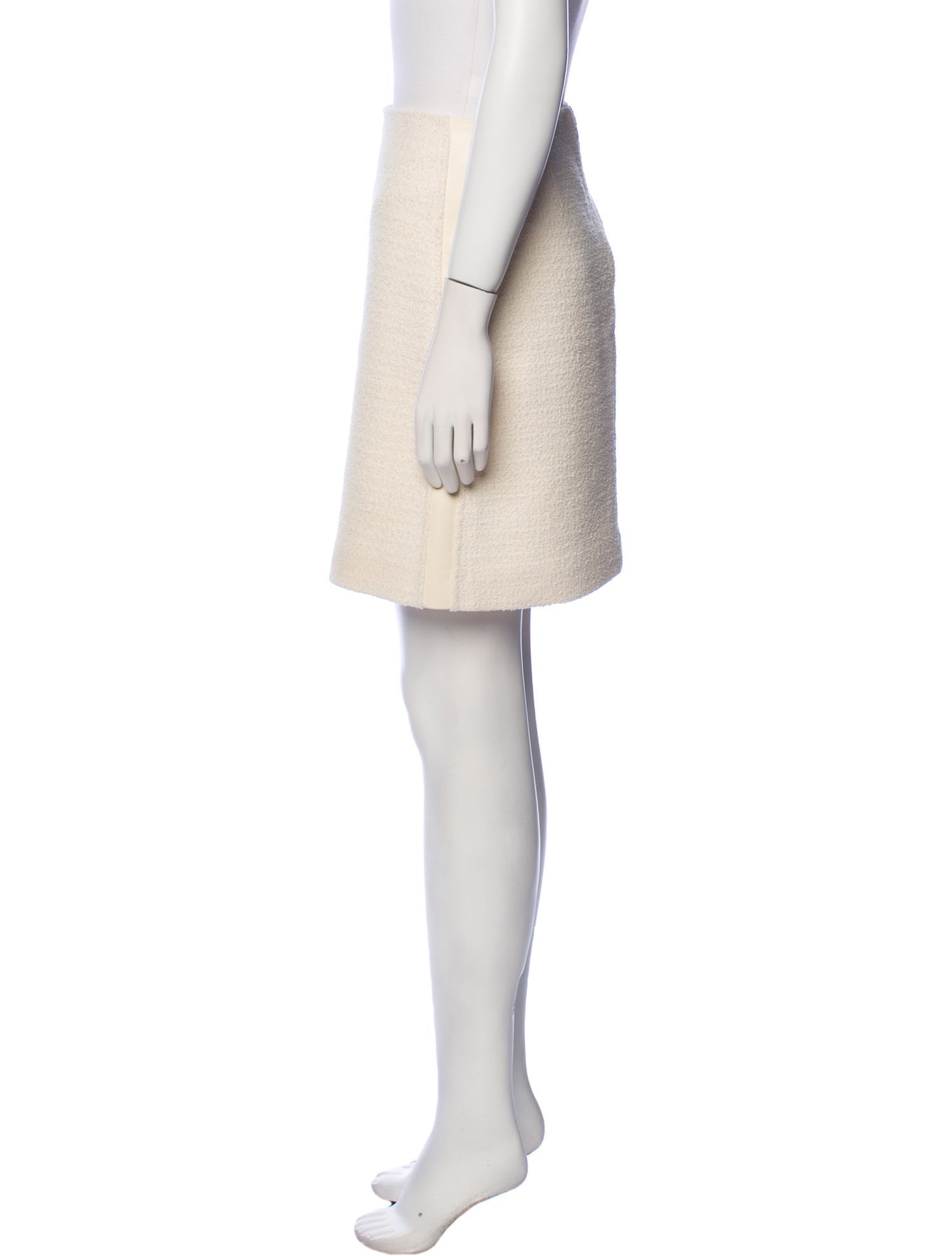 St. John Leather Mini Skirt